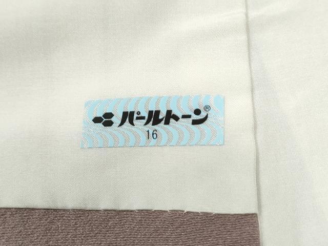 平和屋着物●上質な色無地　梅鼠色　正絹　逸品　CABG0287yc