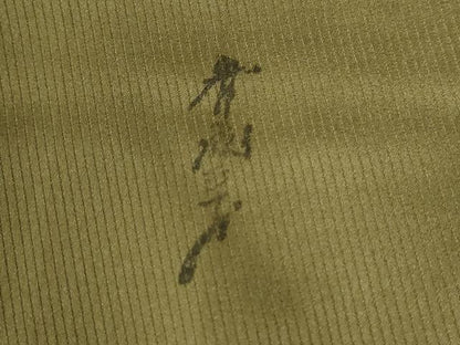 平和屋着物●染色作家　斉藤三才監修　色無地　青丹色　正絹　逸品　CABG0301yc