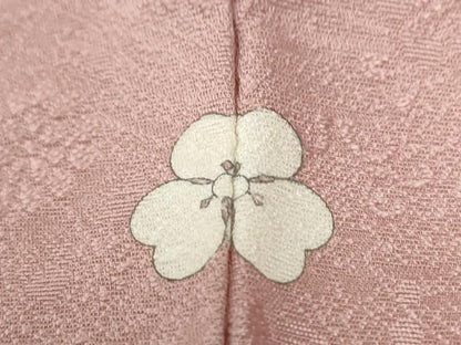 平和屋着物●上質な色無地　舞花地紋　虹色　さが美扱い　正絹　逸品　CABG0304yc
