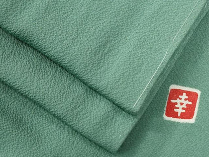 平和屋着物●ファッションデザイナー 花井幸子監修　色無地　薄青色　正絹　逸品　未使用　CABG0306yc