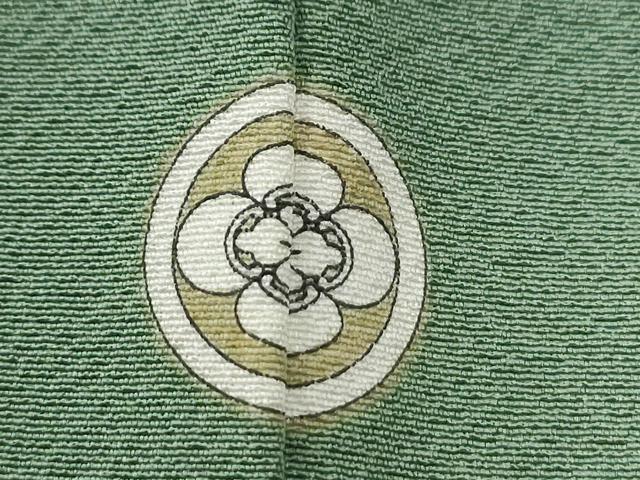 平和屋着物●本草木染作家　瑞寶　色無地　柳染色　正絹　逸品　CABG0308yc