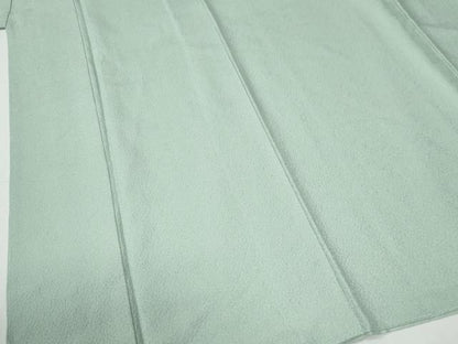 平和屋着物●上質な色無地　紋意匠　白緑色　やまと誂製　正絹　逸品　未使用　CABG0309yc