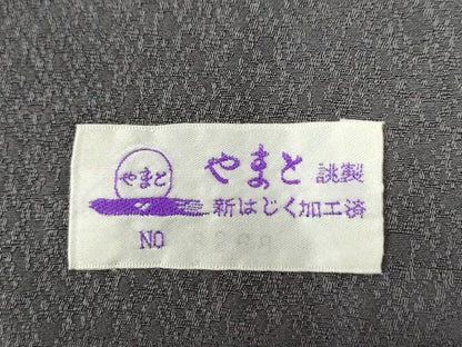 平和屋着物●上質な色無地　霰地紋　葡萄鼠色　やまと誂製　正絹　逸品　CABG0312yc