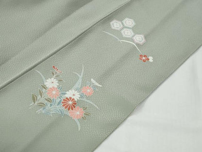 平和屋着物●訪問着　花籠文　暈し染め　金彩　正絹　逸品　CABG0321yc