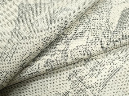 平和屋着物●本場大島紬　白大島　9マルキ　遠山風景文　正絹　逸品　CABG0323yc