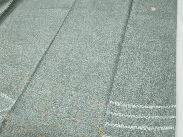 平和屋着物●石川県指定無形文化財　牛首紬　白山工房　手織り　訪問着　絞り　流水文　金彩　証紙付き　正絹　逸品　CABG0328yc