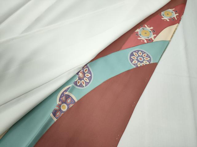 平和屋着物●京の名門　じゅらく謹製　色留袖　駒刺繍　吉祥丸文　金彩　正絹　逸品　未使用　CABG0331yc