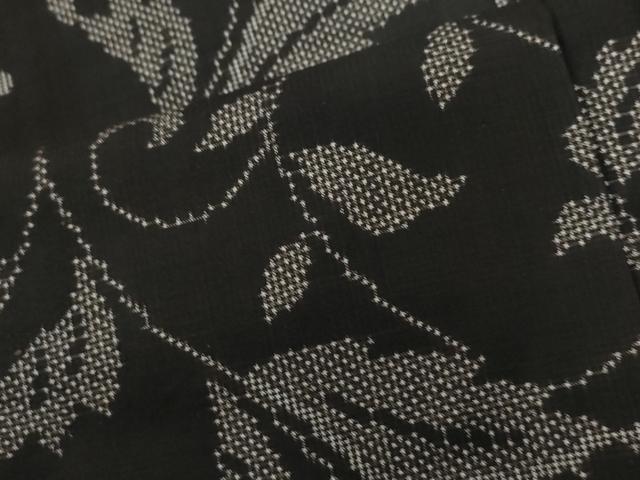 平和屋着物●本場大島紬　7マルキ　花唐草文　正絹　逸品　未使用　CABG0332yc