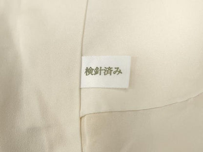 平和屋着物●手描友禅　藤井嵐晴　小紋　源氏香　鳥の子色　正絹　逸品　CABG0336yc