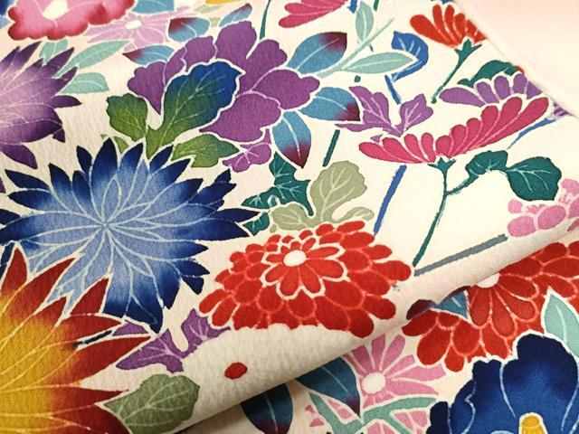 平和屋着物●豪華振袖　花籠文　暈し染め　正絹　逸品　CABG0342yc