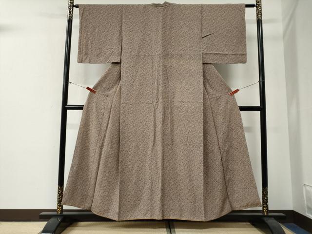 平和屋着物●江戸小紋　番傘　正絹　逸品　CABG0344yc