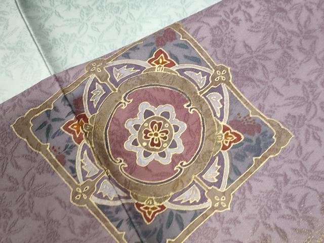 平和屋着物●訪問着　吉祥花唐草文　暈し染め　金彩　正絹　逸品　CABG0357yc