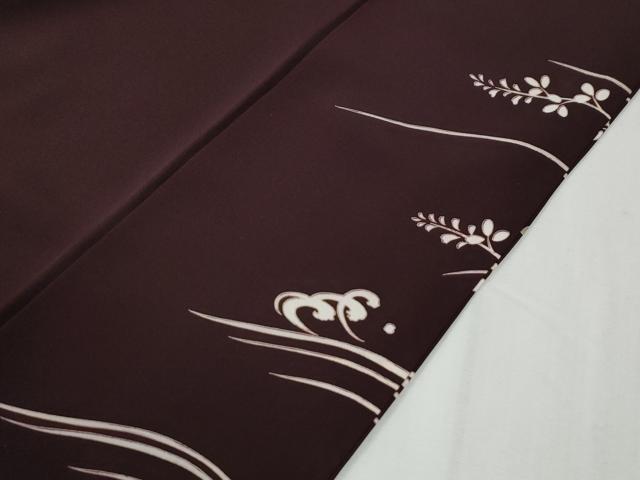 平和屋着物●豪華色留袖　駒刺繍　立波色紙鶴草花文　金彩　まるやま扱い　正絹　逸品　CABG0358yc