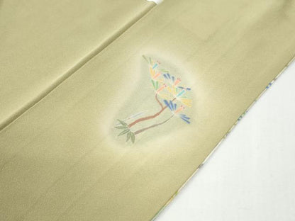 平和屋着物●訪問着　浜松飛鶴文　暈し染め　松坂屋扱い　正絹　逸品　CABG0359yc