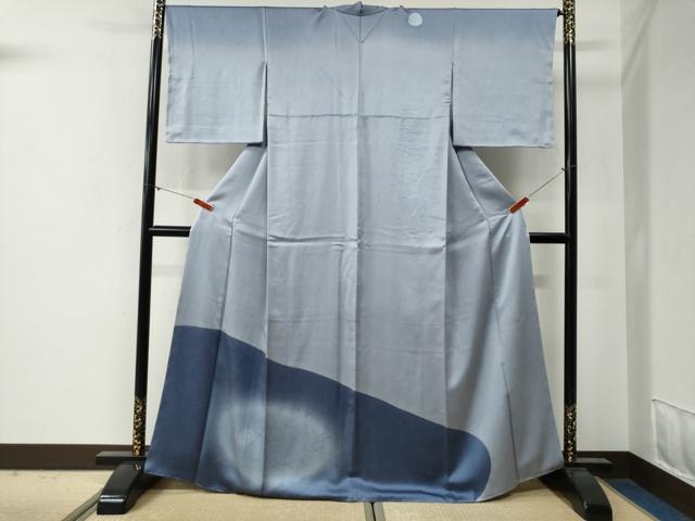 平和屋着物●訪問着　作家物　氷割文　暈し染め　正絹　逸品　CABG0366yc