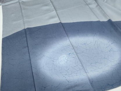 平和屋着物●訪問着　作家物　氷割文　暈し染め　正絹　逸品　CABG0366yc