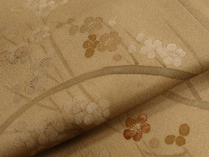 平和屋着物●訪問着　刺繍　枝梅文　正絹　逸品　未使用　CABG0367yc