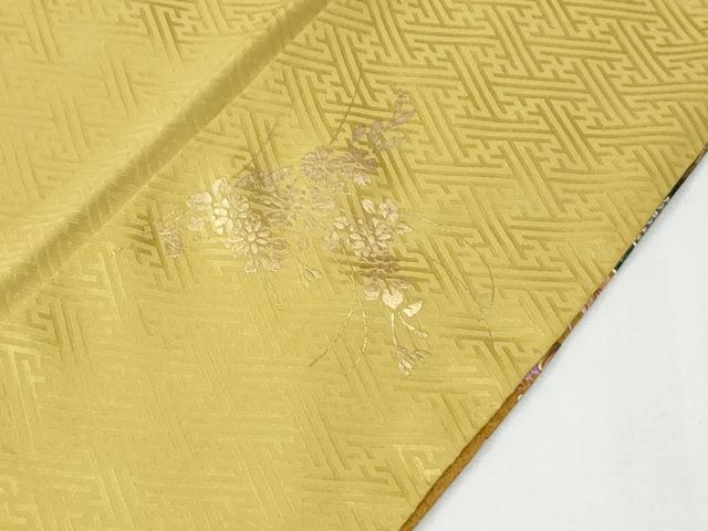 平和屋着物●訪問着　鳳凰草花丸文　暈し染め　金彩　正絹　逸品　CABG0372yc