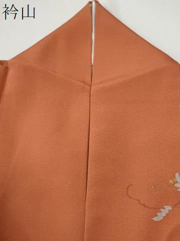 平和屋着物●訪問着　駒刺繍　枝垂れ花文　暈し染め　金彩　正絹　逸品　CABG0373yc