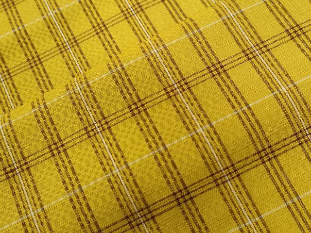 平和屋着物●山下八百子　本場黄八丈　正絹　逸品　CABG0375yc