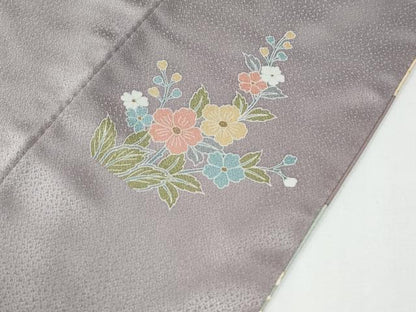 平和屋着物●訪問着　霞更紗草花文　暈し染め　金彩　正絹　逸品　CABG0376yc
