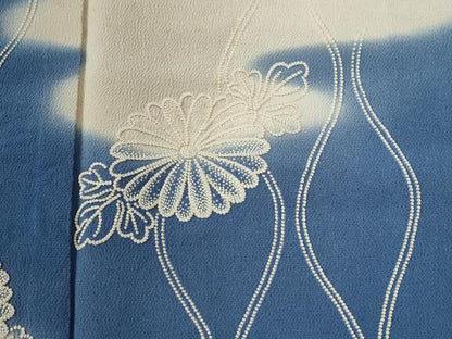 平和屋着物●中国三大刺繍　総相良刺繍　色留袖　霞立涌菊花文　暈し染め　鬼しぼ縮緬　正絹　逸品　CABG0377yc