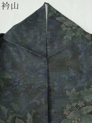 平和屋着物●本場大島紬　9マルキ　花唐草文　正絹　逸品　CABG0380yc