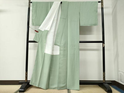 平和屋着物●上質な色無地　夏虫色　正絹　逸品　未使用　CABG0381yc