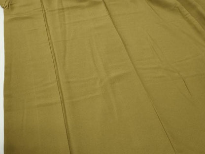 平和屋着物●上質な色無地　国防色　正絹　逸品　CABG0382yc