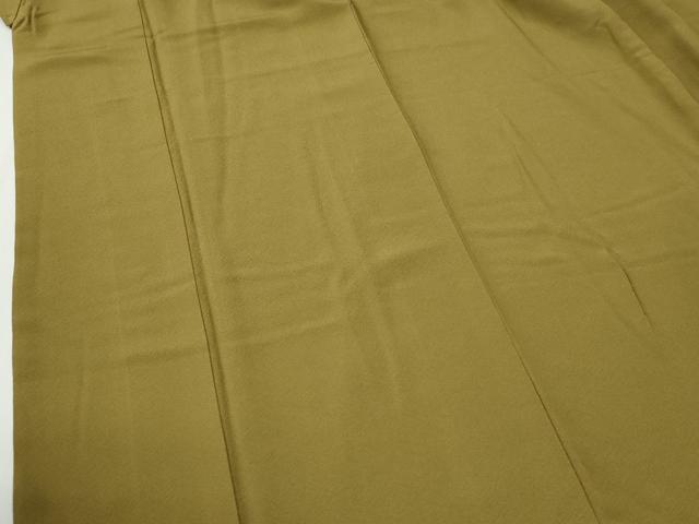 平和屋着物●上質な色無地　国防色　正絹　逸品　CABG0382yc