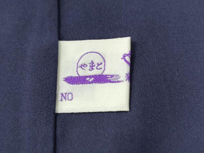 平和屋着物●上質な色無地　深紫色　やまと誂製　正絹　逸品　未使用　CABG0384yc