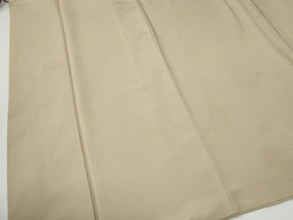 平和屋着物●加賀友禅の巨匠　初代　由水十久監修　色無地　練色　正絹　逸品　CABG0395yc