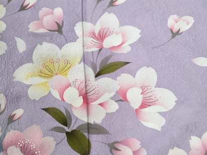 平和屋着物●豪華振袖　草花文　暈し染め　金通し地　正絹　逸品　CABG0405yc