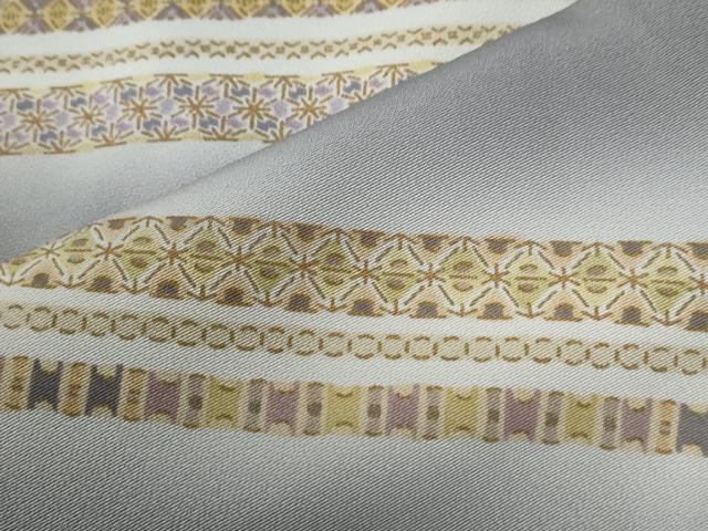 平和屋着物●訪問着　斜線吉祥文　暈し染め　正絹　逸品　CABG0417yc