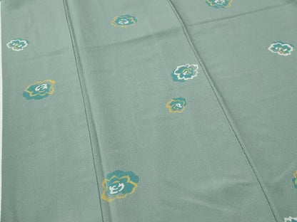 平和屋着物●上質な小紋　舞花文　正絹　逸品　CABG0418yc