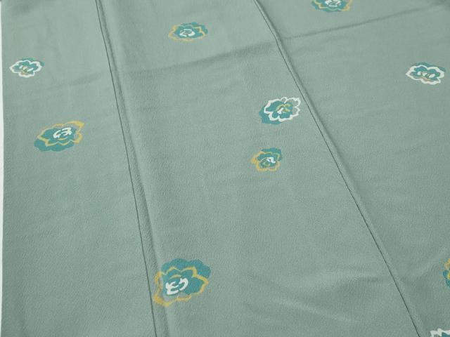 平和屋着物●上質な小紋　舞花文　正絹　逸品　CABG0418yc