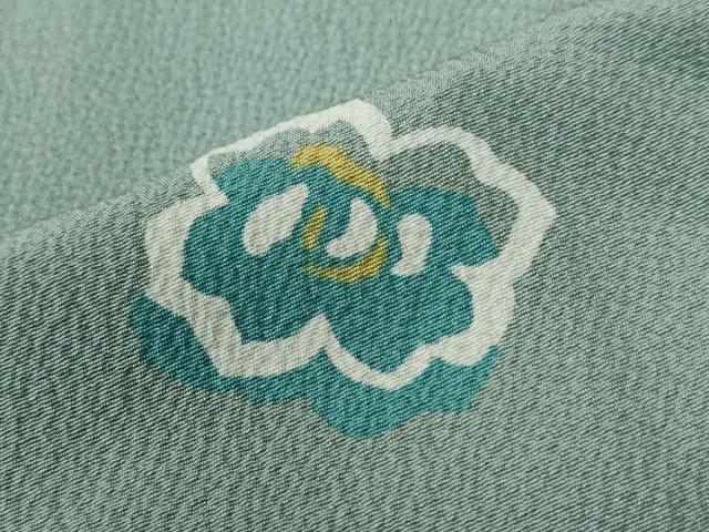 平和屋着物●上質な小紋　舞花文　正絹　逸品　CABG0418yc