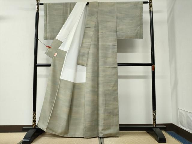 平和屋着物●上質な紬　霞文　正絹　逸品　未使用　CABG0422yc