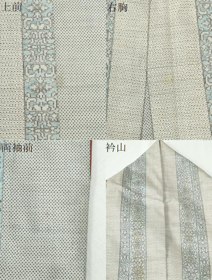 平和屋着物●本場大島紬　9マルキ　120亀甲　総絣　草花吉祥間道　正絹　逸品　CABG0423yc