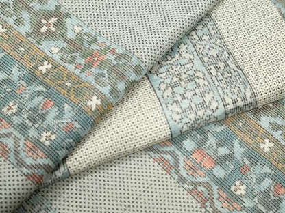 平和屋着物●本場大島紬　9マルキ　120亀甲　総絣　草花吉祥間道　正絹　逸品　CABG0423yc