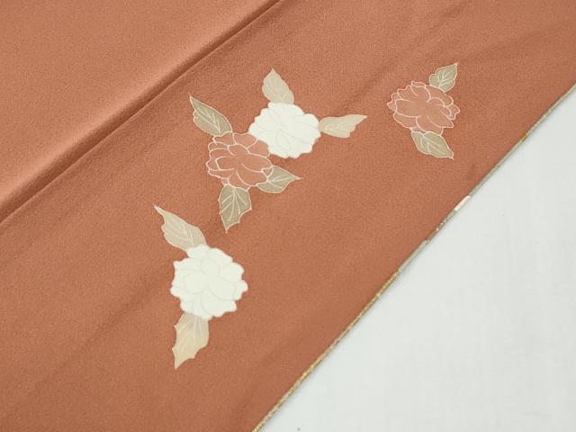 平和屋着物●訪問着　駒刺繍　枝花文　金彩　ロング丈　正絹　逸品　CABG0426yc