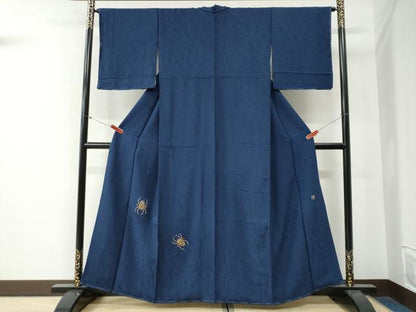 平和屋着物●色留訪問着　蜘蛛　金彩　正絹　逸品　未使用　CABG0428yc