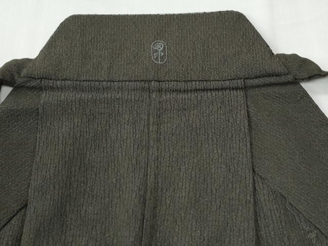 平和屋着物●男性　馬乗り袴　亀甲文　正絹　逸品　CABG0437yc
