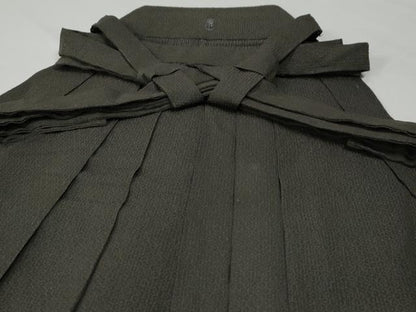 平和屋着物●男性　馬乗り袴　亀甲文　正絹　逸品　CABG0437yc