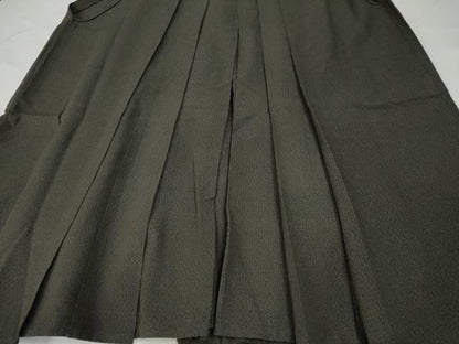 平和屋着物●男性　馬乗り袴　亀甲文　正絹　逸品　CABG0437yc