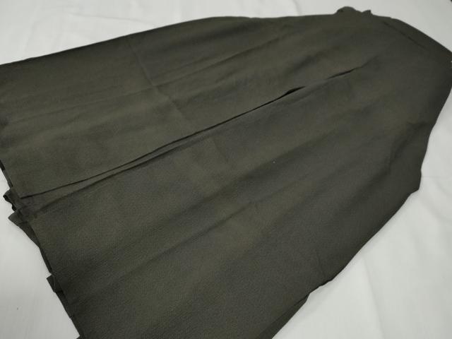 平和屋着物●男性　馬乗り袴　亀甲文　正絹　逸品　CABG0437yc