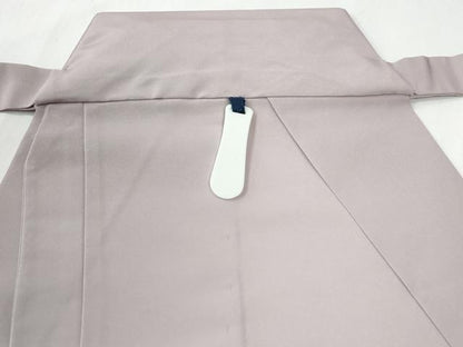 平和屋着物●男性　馬乗り袴　色無地　灰桜色　正絹　逸品　CABG0439yc