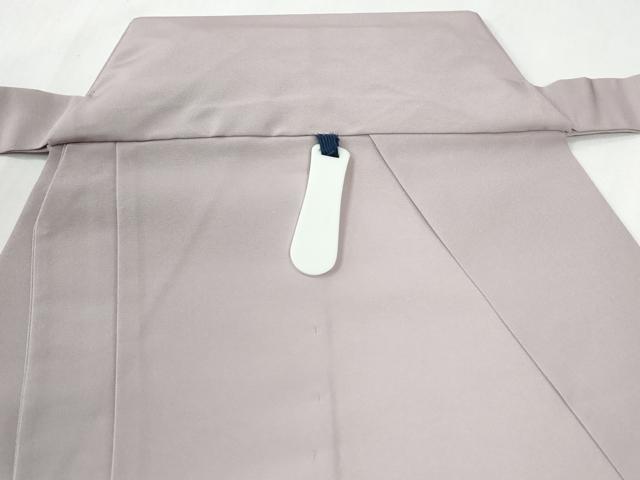 平和屋着物●男性　馬乗り袴　色無地　灰桜色　正絹　逸品　CABG0439yc
