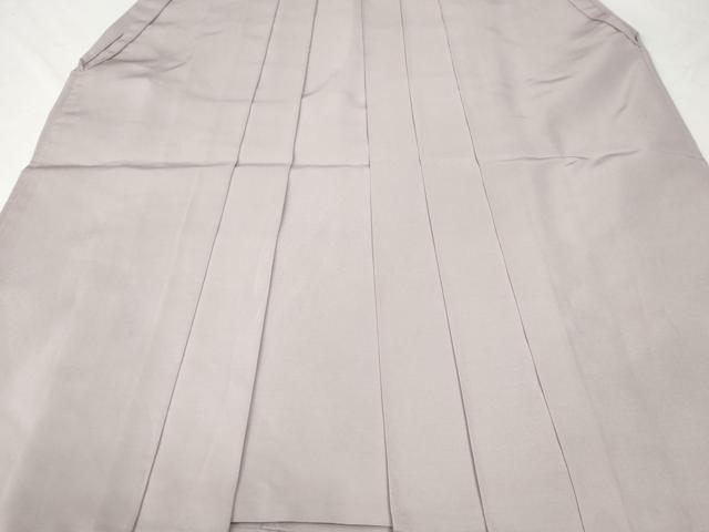平和屋着物●男性　馬乗り袴　色無地　灰桜色　正絹　逸品　CABG0439yc