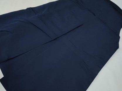 平和屋着物●男性　馬乗り袴　色無地　鉄紺色　正絹　逸品　CABG0440yc